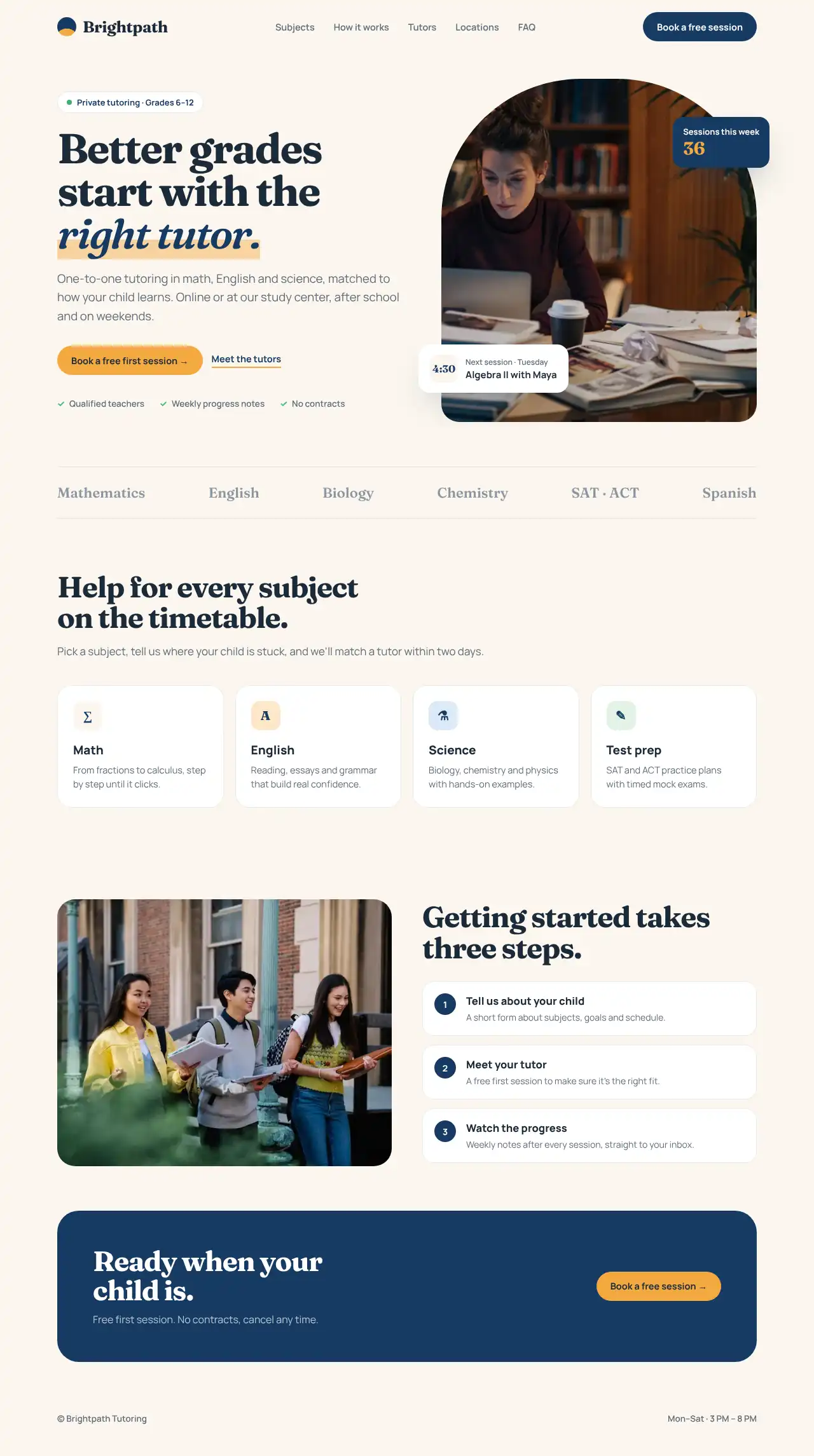 Business website designed by Habix, shown on desktop and mobile