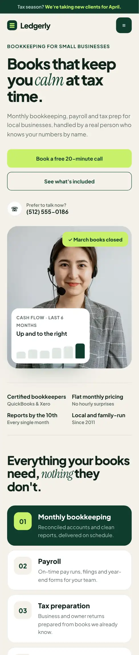 Small business website by Habix shown on a phone and laptop