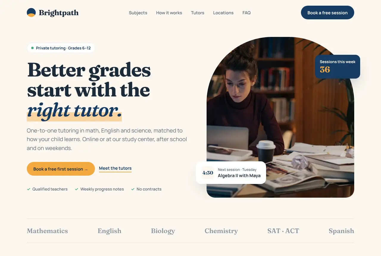 A sample homepage design by Habix in a design file, desktop and mobile frames